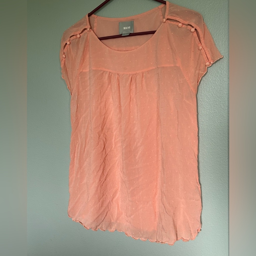 Maeve textured blouse size medium